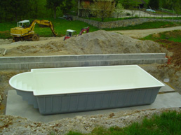 proces gradnje bazena
